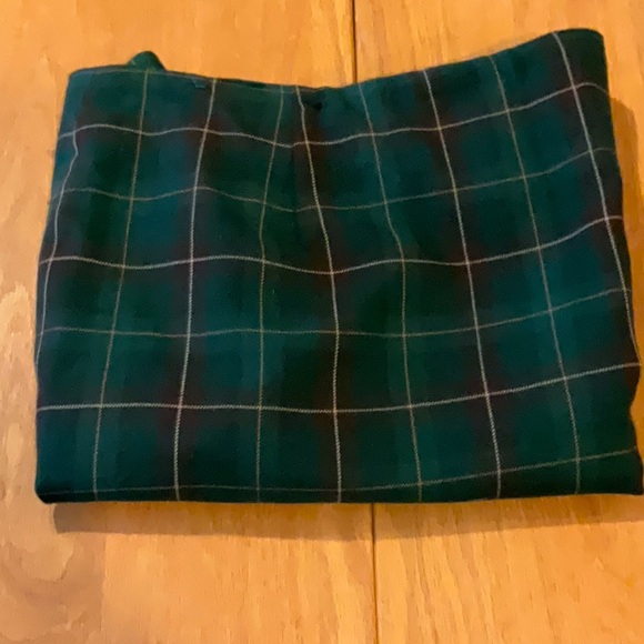 Vintage Charter Club Hunter Green Tartan Plaid Wool Skirt 16 - Picture 11 of 11